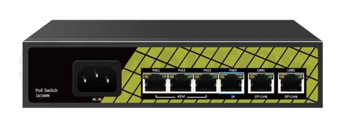 TSn-4FP6F2 Коммутатор PoE