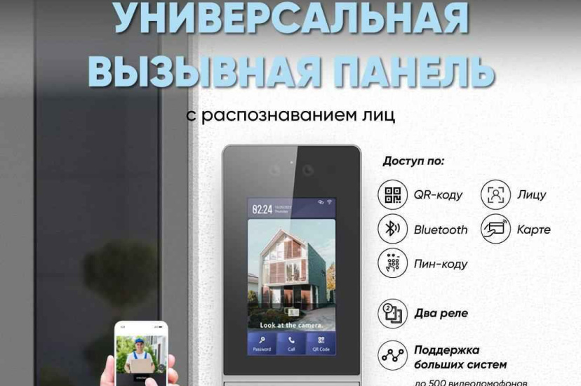Универсальная вызывная панель с распознаванием лиц iFLOW F-VI-1520ISMCBWE1