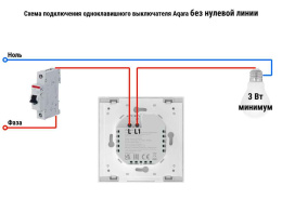 Умный настенный выключатель H1 EU(без нейтрали, 1 клавиша), ¶модель WS-EUK01 AQARA (3)