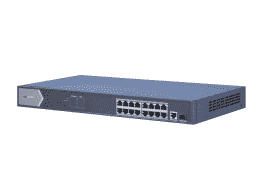 DS-3E0518P-E Неуправляемый, 16 RJ45 1000M PoE с грозозащитой 6кВ,1 Uplink порт 1000М Ethernet;1 1000