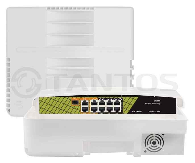 TSn-B6F2GP10G2S1 уличный коммутатор 6x100Мбит/с PoE портов + 2x1000Мбит/с PoE порта + 2x1000Мбит/с п