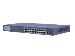 DS-3E0526P-E Неуправляемый, 24 RJ45 1000M PoE с грозозащитой