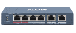 F-SW-EU206HPOE-V Неуправляемый коммутатор 4 RJ45 100M PoE с грозозащитой 6кВ