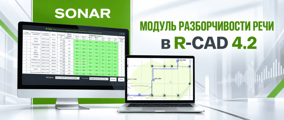 Новый модуль R‑CAD: автоматизированное проектное обоснование разборчивости речи по СП 3.13130.2026