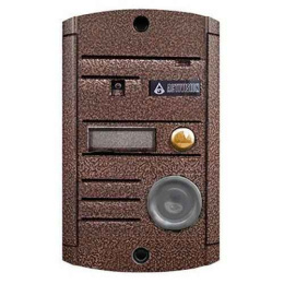 AVP-451 с ТМ (color PAL медная) видеопанель, цветная, антивандальная, накладная с ИК подсветкой